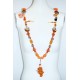 Assorted Flavor Curious Orange Kitty Necklace