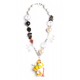 Foghorn Leghorn Black & White Necklace